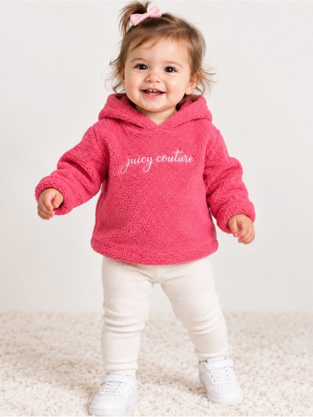 Juicy Couture Baby Girl Fleece Logo Hoodie